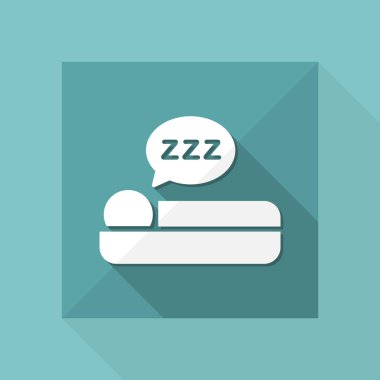 Vektör çizim uyku simgesi
