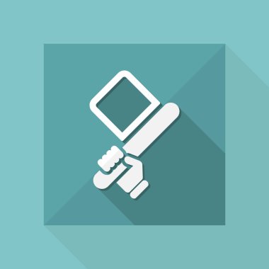 vektör çizim tek izole bayrak simgesi