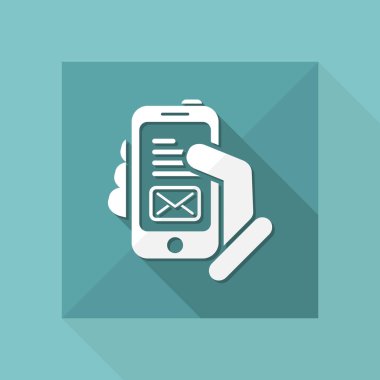 Mesaj smartphone simgesini