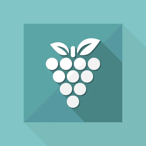 Illustrazione vettoriale dell'icona singola dell'uva — Vettoriale Stock