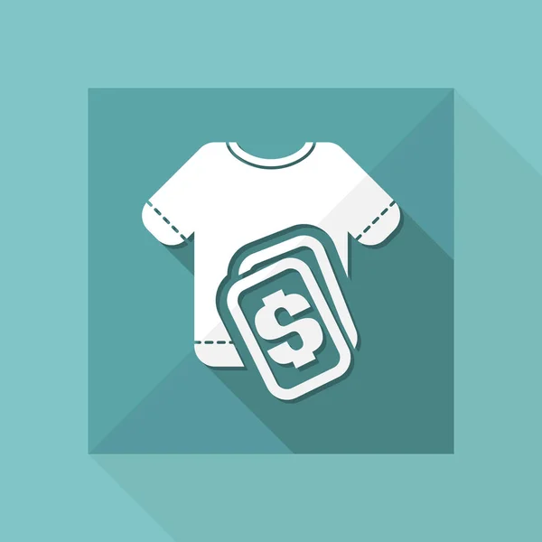 Vektorový obrázek ikony zobrazující cena tričko — Stockový vektor