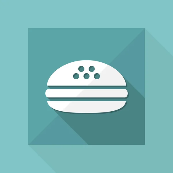 Ilustracja wektorowa jednego kanapka na białym tle ikony — Wektor stockowy