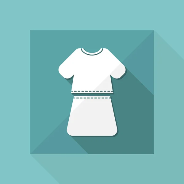 Ilustración vectorial del icono de vestido de niña aislado — Archivo Imágenes Vectoriales