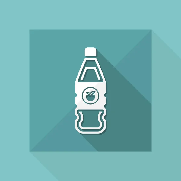 Vektorové ilustrace jediného izolované ovocné šťávy láhev ikony — Stockový vektor