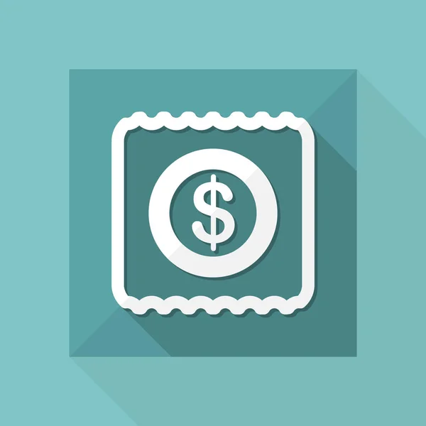 Vector illustratie van enkele geïsoleerde pay icon — Stockvector