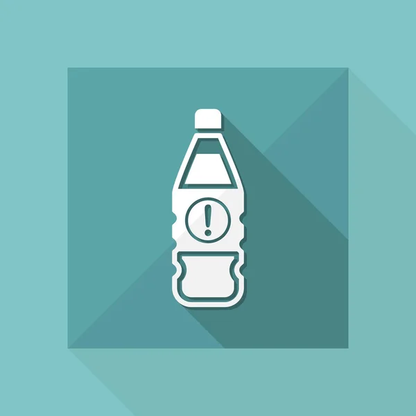 Vector illustratie van enkele geïsoleerde gevaarlijke fles pictogram — Stockvector