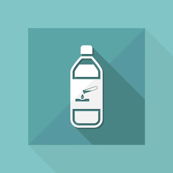 Vector illustration of single isolated dangerous bottle icon — Stock Vector