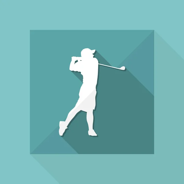 Ilustración vectorial de un icono de golf aislado — Archivo Imágenes Vectoriales