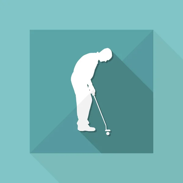 Ilustración vectorial de un icono de golf aislado — Vector de stock