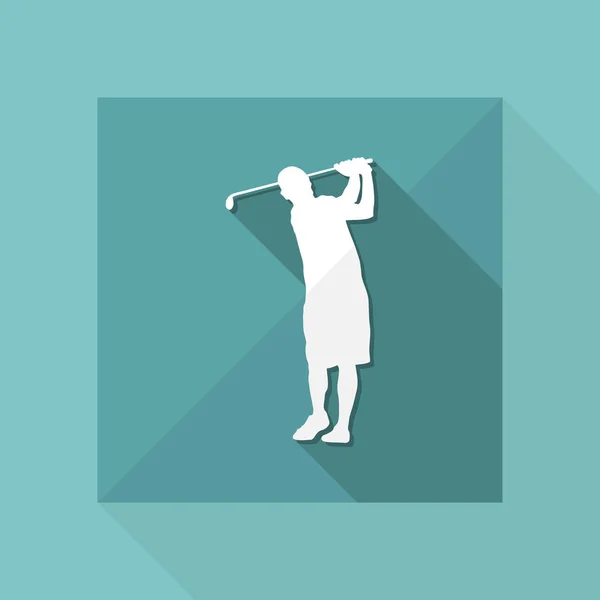 Vektorová ilustrace jediné izolované golfové ikony — Stockový vektor