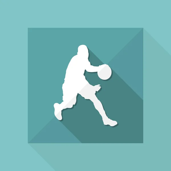 Ilustración vectorial de un icono de baloncesto aislado — Vector de stock