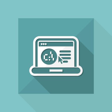 yazılım dili Web sayfası simgesini