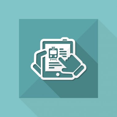 Tren Web sitesinde tablet