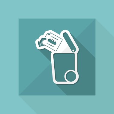 Atık toplama simgesini ayır