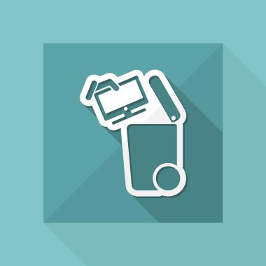 Atık toplama simgesini ayır