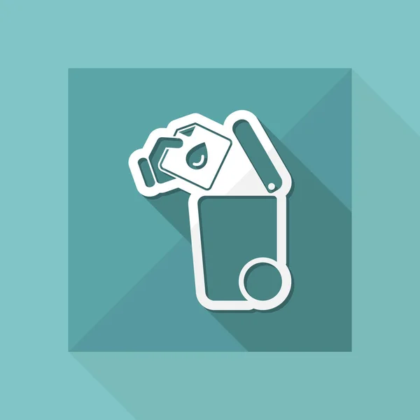 Separate waste collection icon — Stock Vector