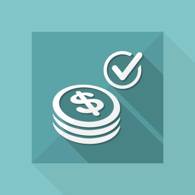 Ödeme kontrol Icon - dolar