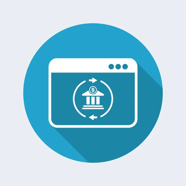 Web banking pictogram services — Stockvector