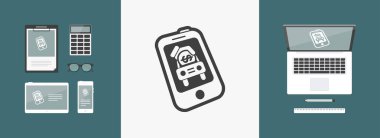 Otomotiv telefon simgesi