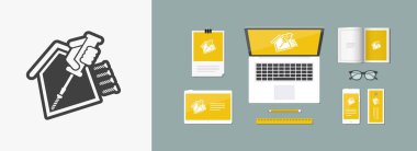 Ev onarım hizmetleri simgesi