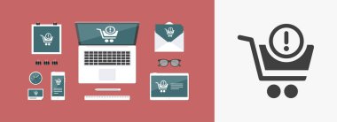 Alışveriş uyarı bildirimi simgesi