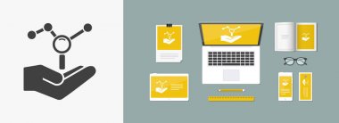 İstatistik araştırma hizmetleri simgesi