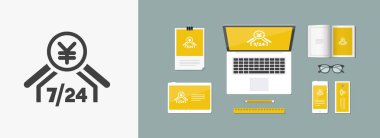 Bankacılık hizmetleri 7/24 simgesi