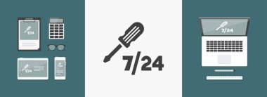 7/24 simgesi yardım hizmetleri