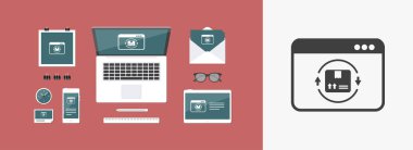 Web kurye Servisi simgesini