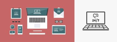 Online tıbbi hizmet simgesi