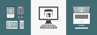 Eczane online hizmet simgesi