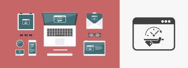 Yüksek hızlı performansları online simgesi