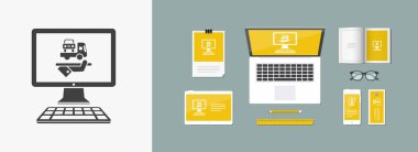 Araba yardım online simgeleri