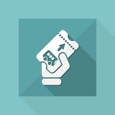 otobüs bileti simgesi 