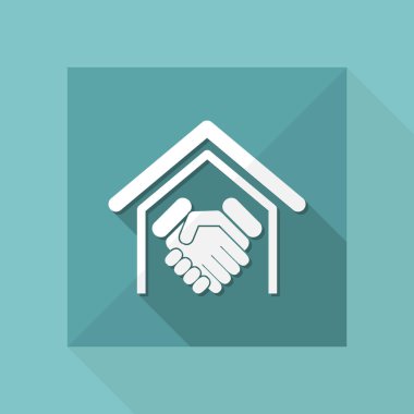 El sıkışma basit simgesi