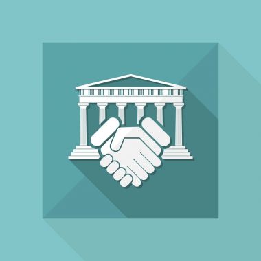 Adliye anlaşması illüstrasyon
