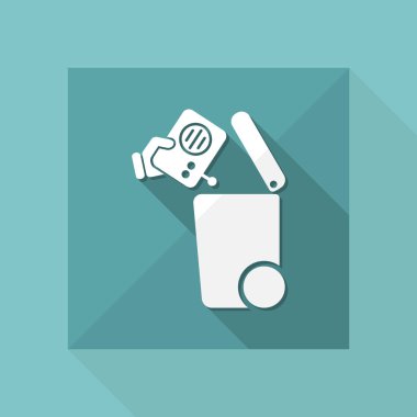 Atık toplama simgesini ayır