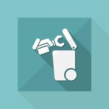 Atık toplama simgesini ayır