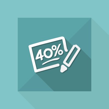 indirim etiketi simgesi