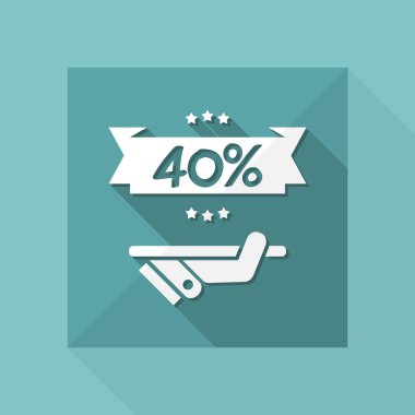 Satılık etiket simgesi