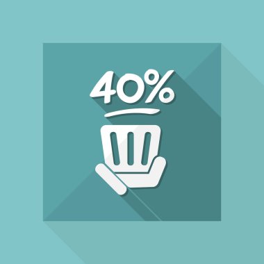 indirim etiketi simgesi