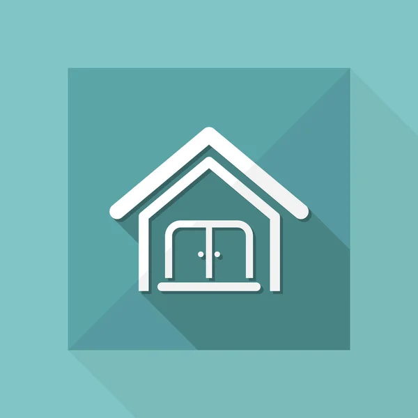 Huis één pictogram — Stockvector