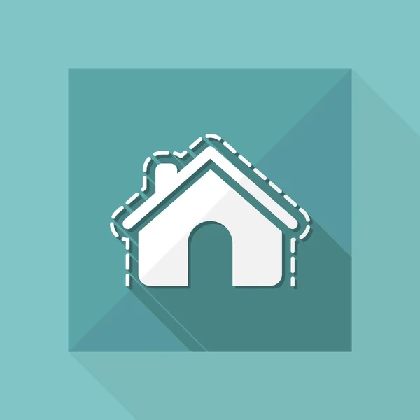 Icono de protección casa — Vector de stock