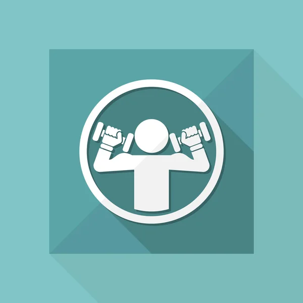 Gym web icon — Stock Vector