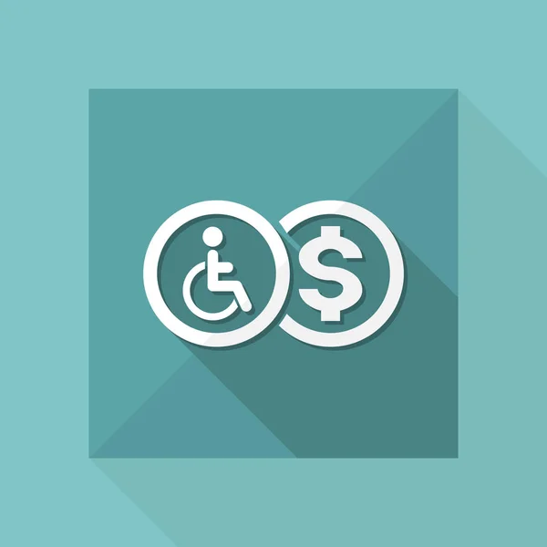 Jediný handicap refundace — Stockový vektor