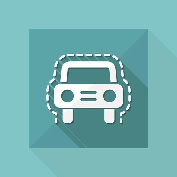 Vehicle insurance protection icon — Stock Vector