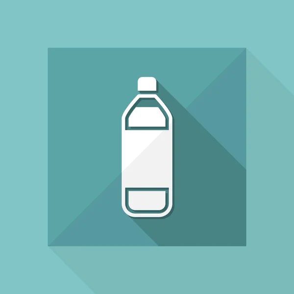 Enkele geïsoleerde fles pictogram — Stockvector