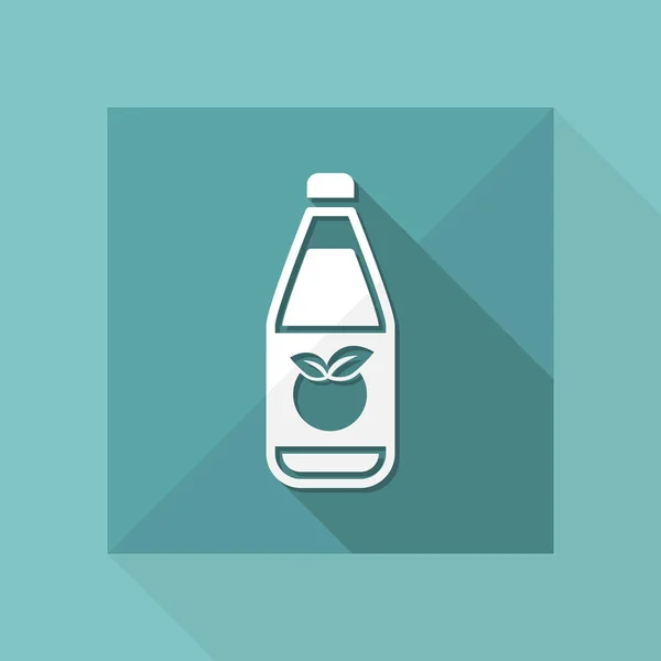 Икона бутылки фруктового сока — стоковый вектор