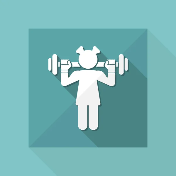 Gym web icon — Stock Vector