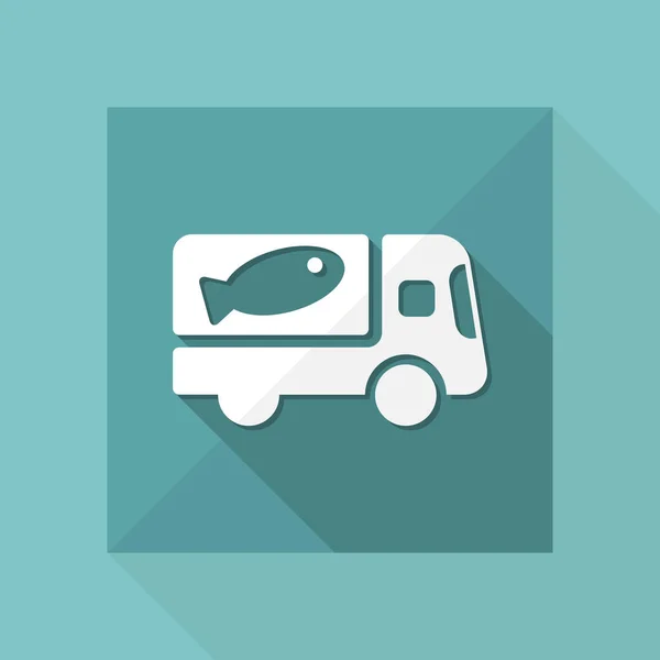 Fish van icon — Stock Vector